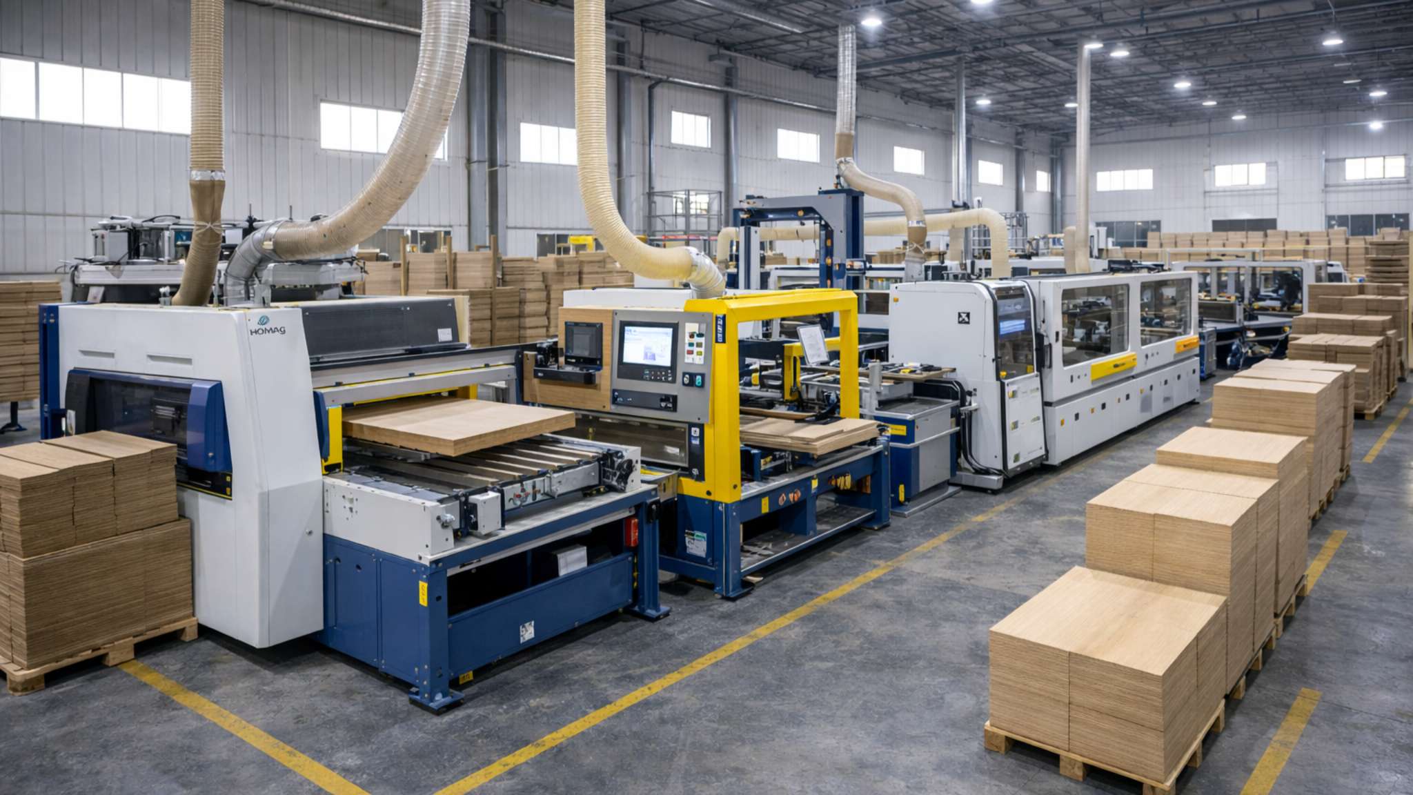 Wood Processing Machines (木箱生产设备) – Máy gia công gỗ  