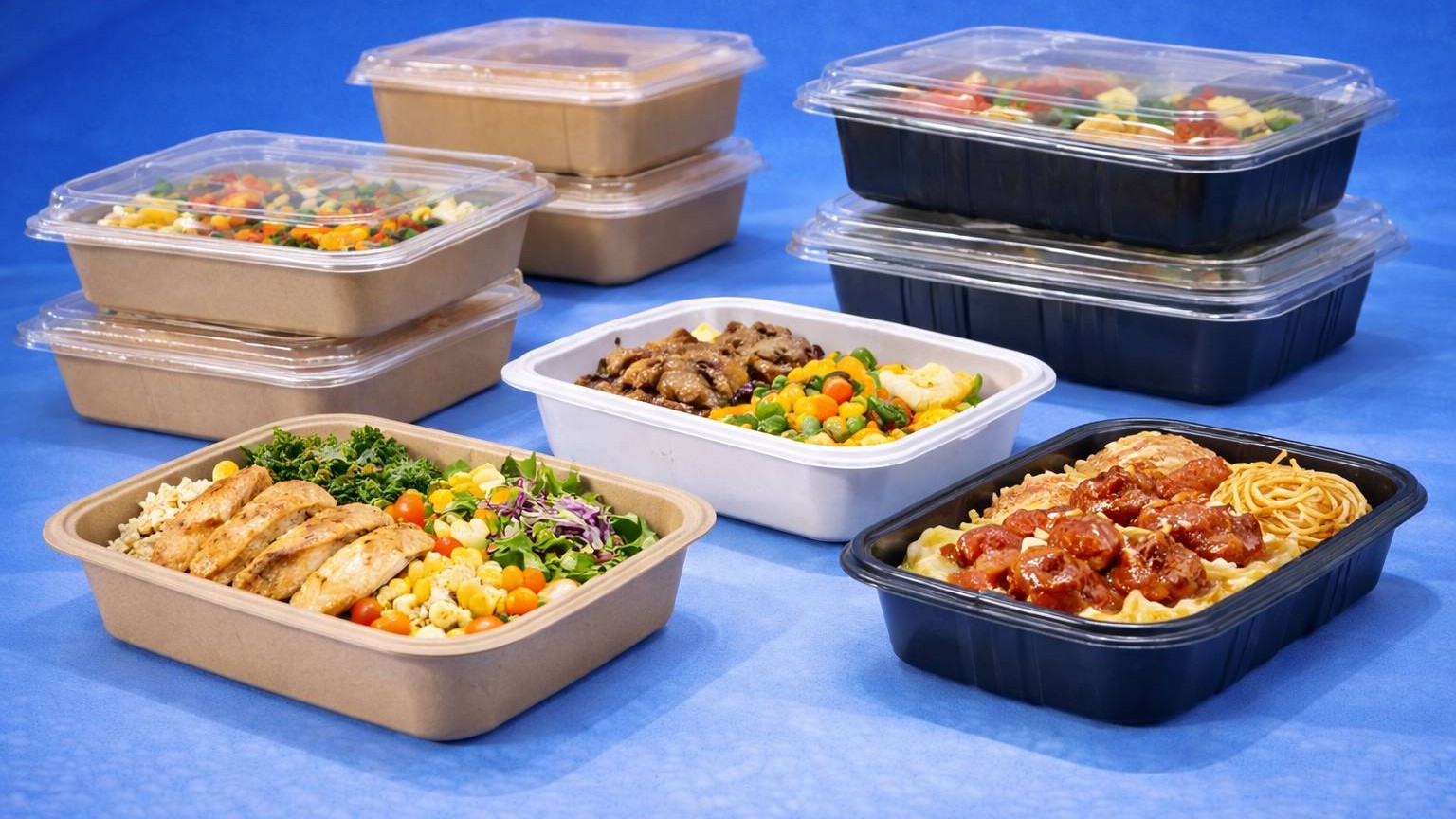 PRODUCT LINE 8 – FOOD TRAYS (PAPER, C-PET): Khay thực phẩm – tiện lợi & an toàn